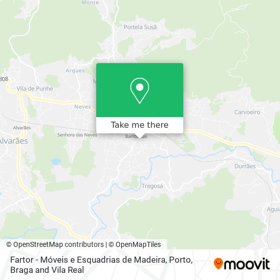 Fartor - Móveis e Esquadrias de Madeira map