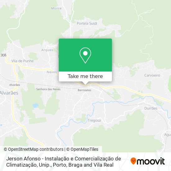 Jerson Afonso - Instalação e Comercialização de Climatização, Unip. map