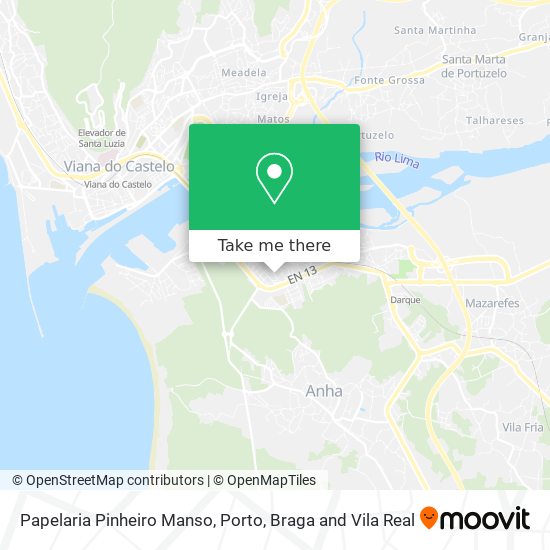 Papelaria Pinheiro Manso map