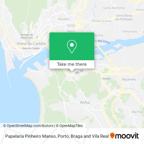 Papelaria Pinheiro Manso mapa