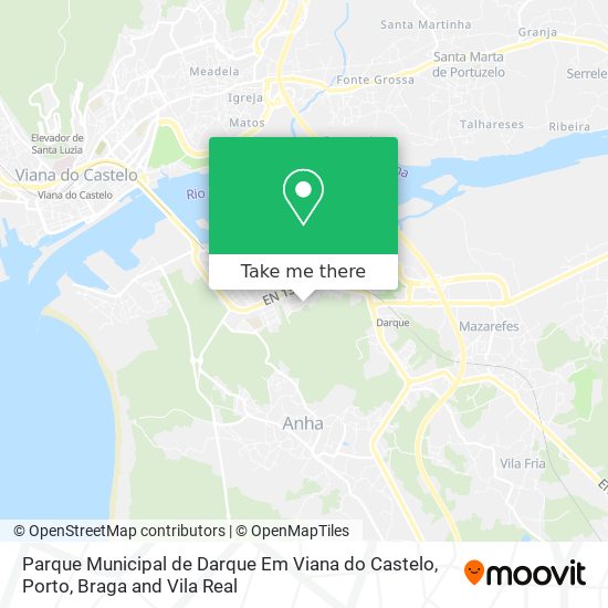 Parque Municipal de Darque Em Viana do Castelo map