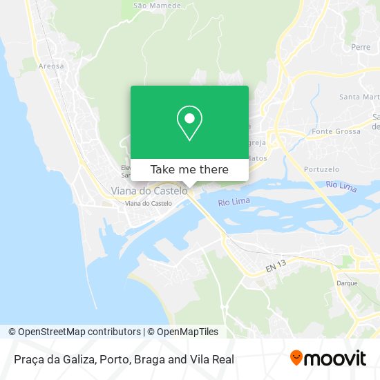 Praça da Galiza mapa