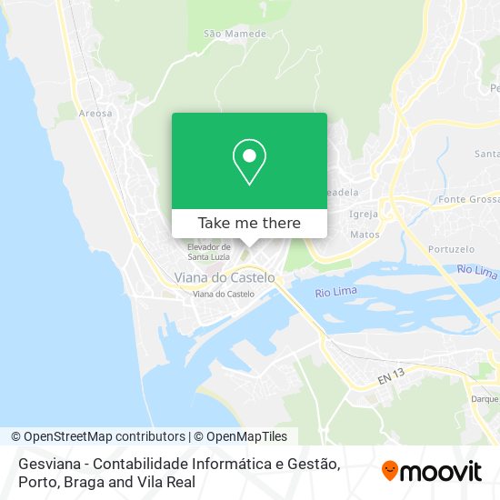Gesviana - Contabilidade Informática e Gestão mapa