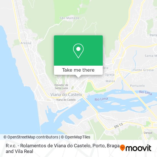R.v.c. - Rolamentos de Viana do Castelo mapa