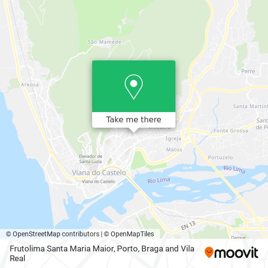 Frutolima Santa Maria Maior map