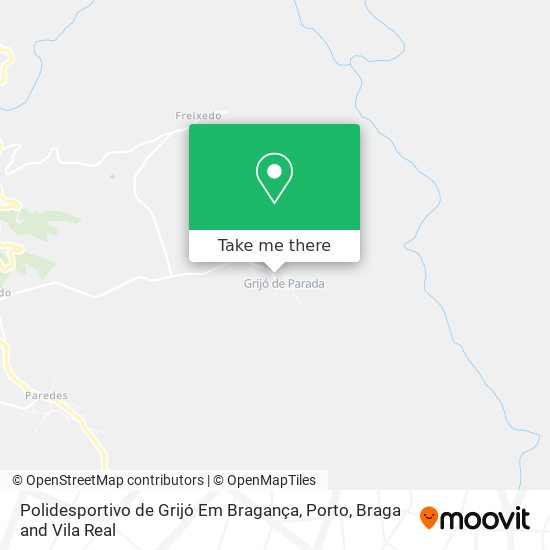 Polidesportivo de Grijó Em Bragança map