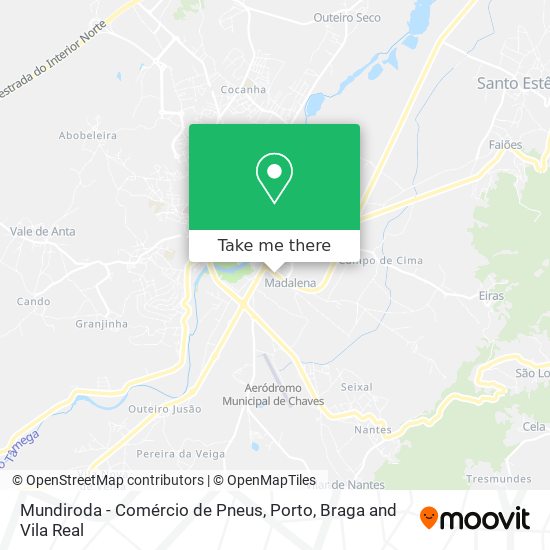 Mundiroda - Comércio de Pneus map