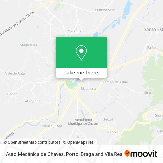 Auto Mecânica de Chaves map