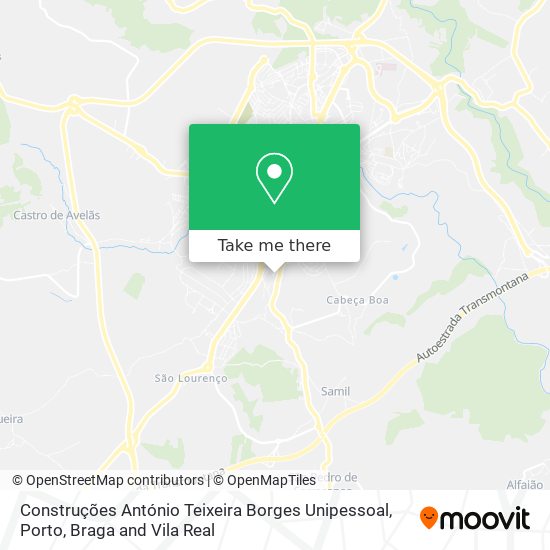 Construções António Teixeira Borges Unipessoal mapa