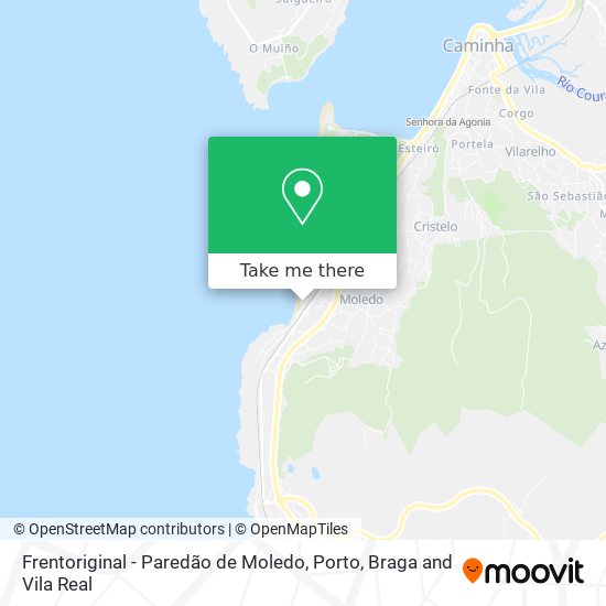 Frentoriginal - Paredão de Moledo map
