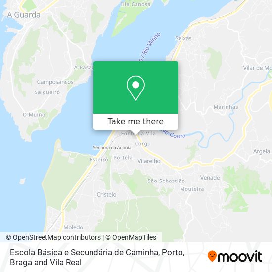 Escola Básica e Secundária de Caminha map