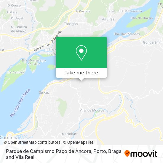 Parque de Campismo Paço de Âncora map