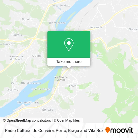 Rádio Cultural de Cerveira map