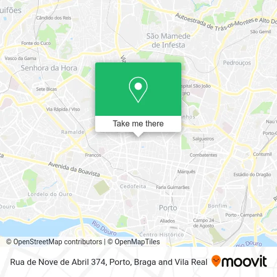 Rua de Nove de Abril 374 map