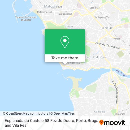 Esplanada do Castelo 58 Foz do Douro map