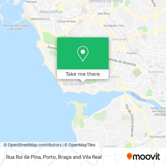 Rua Rui de Pina mapa