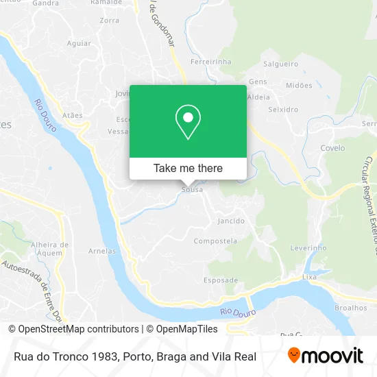 Rua do Tronco 1983 map