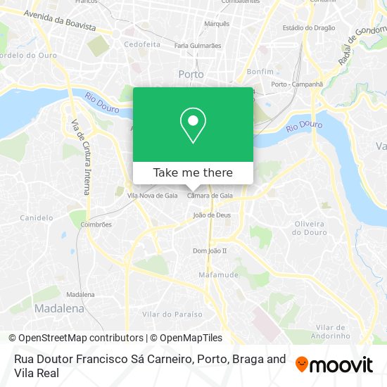 Rua Doutor Francisco Sá Carneiro mapa