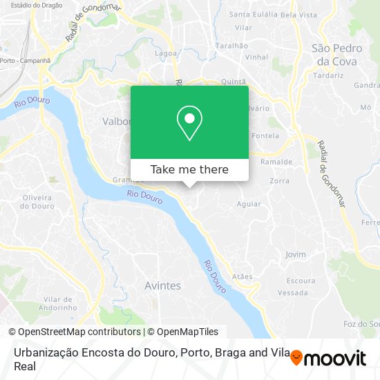 Urbanização Encosta do Douro map