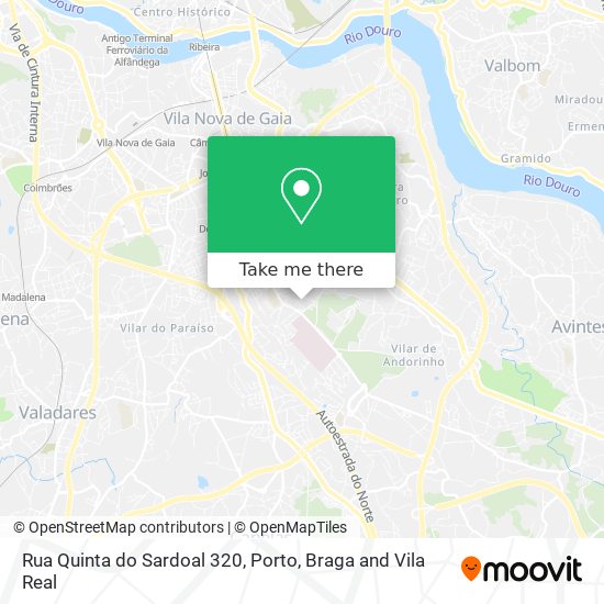 Rua Quinta do Sardoal 320 mapa