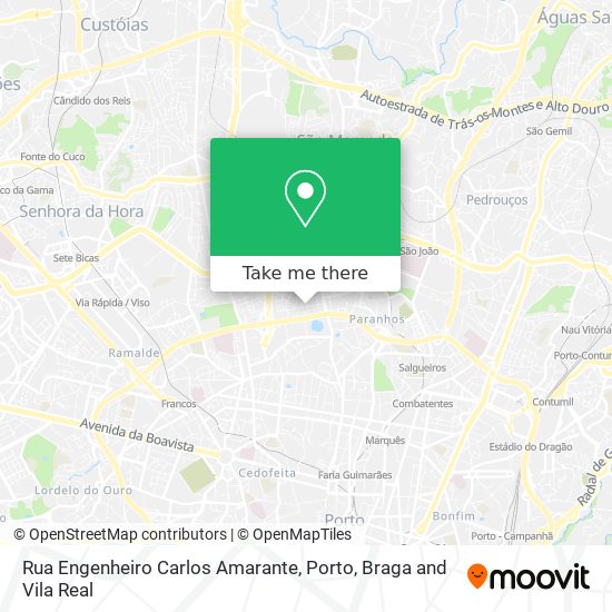 Rua Engenheiro Carlos Amarante map