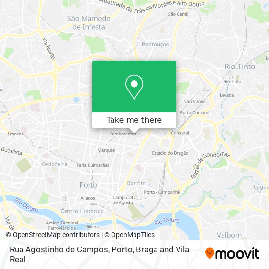 Rua Agostinho de Campos map