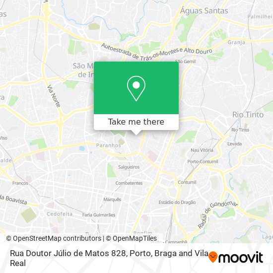 Rua Doutor Júlio de Matos 828 mapa