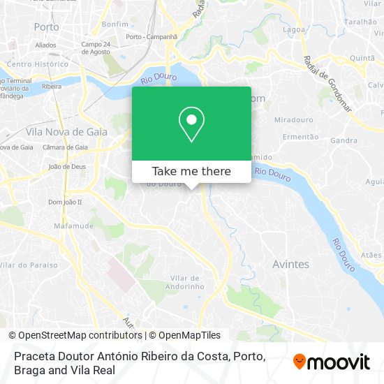 Praceta Doutor António Ribeiro da Costa map