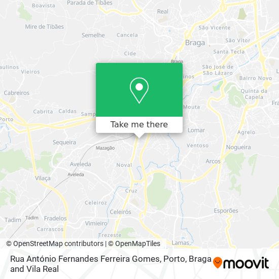 Rua António Fernandes Ferreira Gomes map