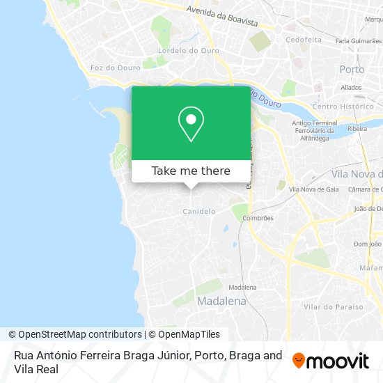 Rua António Ferreira Braga Júnior map