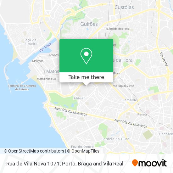 Rua de Vila Nova 1071 map