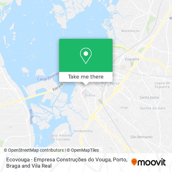 Ecovouga - Empresa Construções do Vouga mapa