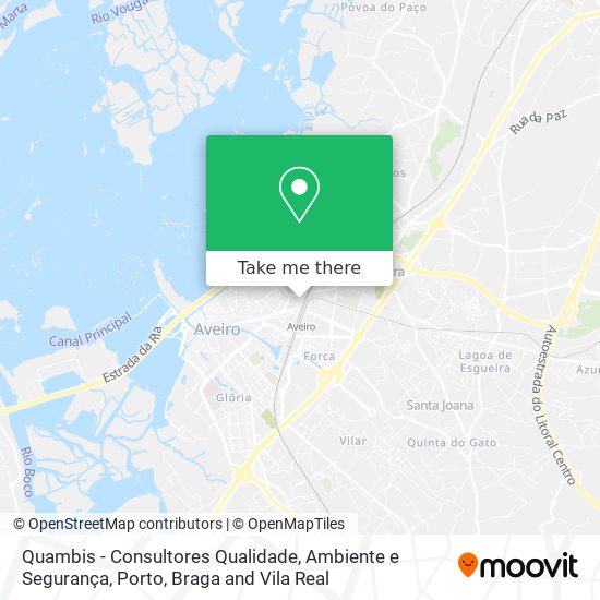 Quambis - Consultores Qualidade, Ambiente e Segurança mapa