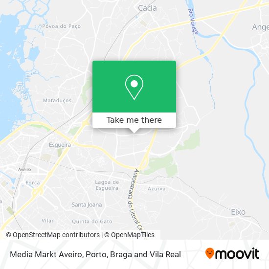 Media Markt Aveiro map