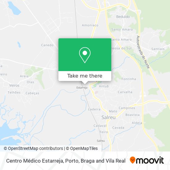 Centro Médico Estarreja mapa