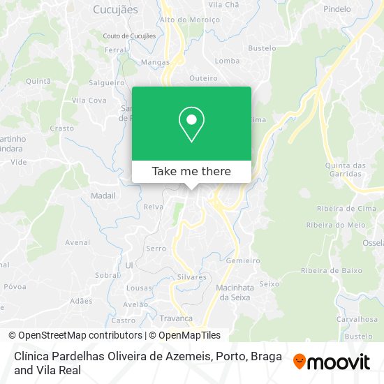 Clínica Pardelhas Oliveira de Azemeis map