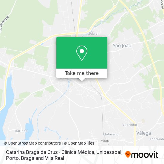 Catarina Braga da Cruz - Clínica Médica, Unipessoal mapa