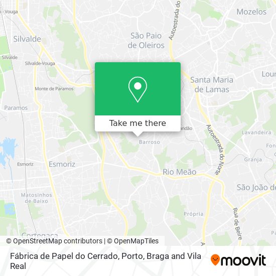 Fábrica de Papel do Cerrado map