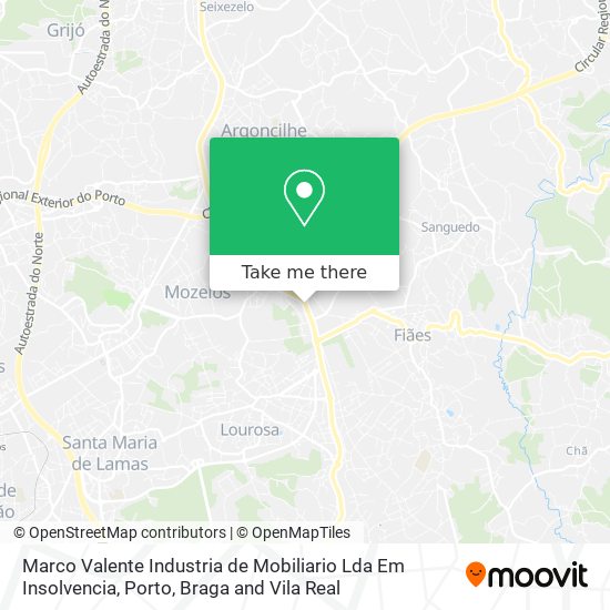 Marco Valente Industria de Mobiliario Lda Em Insolvencia map
