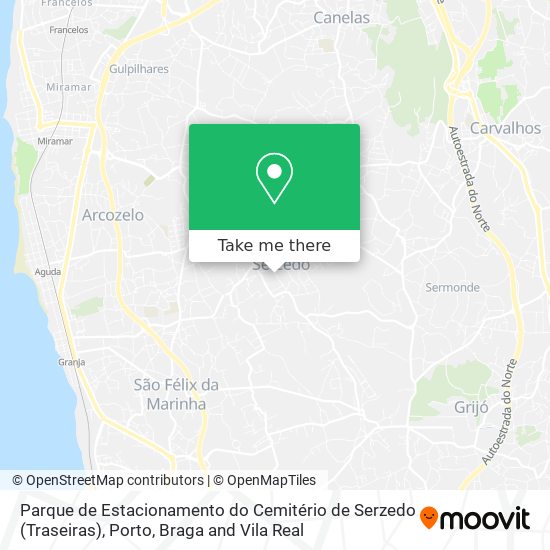 Parque de Estacionamento do Cemitério de Serzedo (Traseiras) map