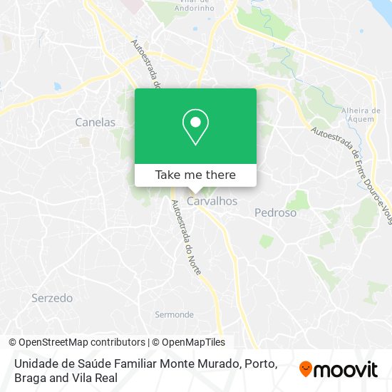 Unidade de Saúde Familiar Monte Murado mapa