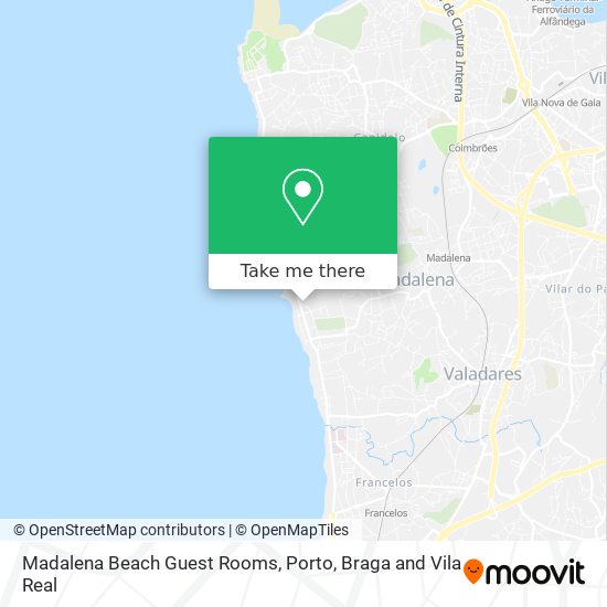 Madalena Beach Guest Rooms map