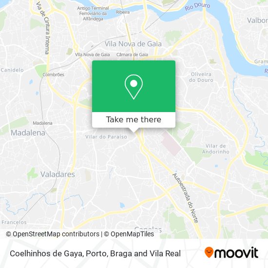 Coelhinhos de Gaya map