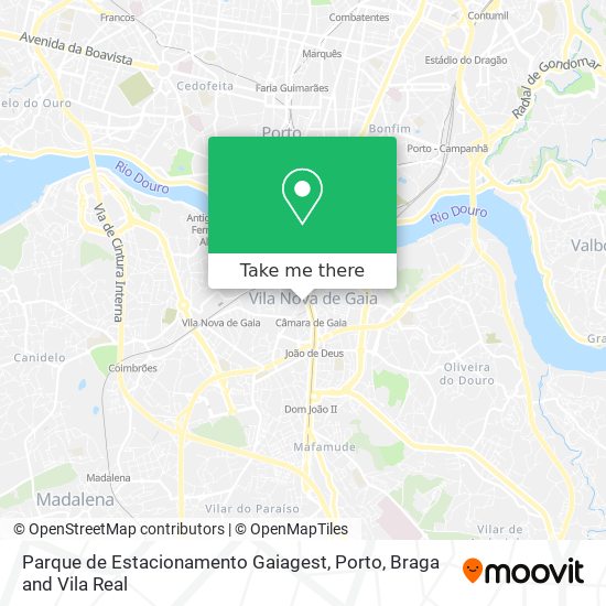 Parque de Estacionamento Gaiagest mapa