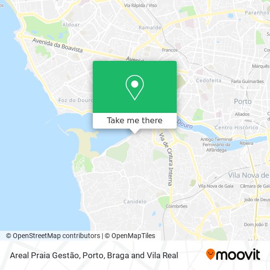 Areal Praia Gestão map