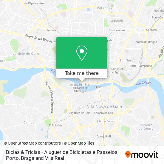 Biclas & Triclas - Aluguer de Bicicletas e Passeios map