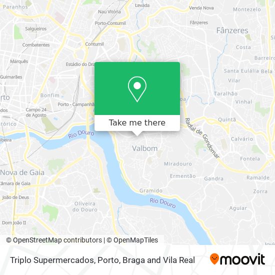 Triplo Supermercados map