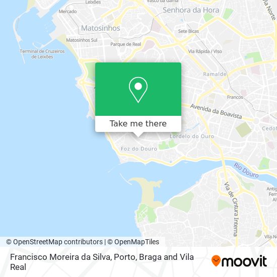 Francisco Moreira da Silva map