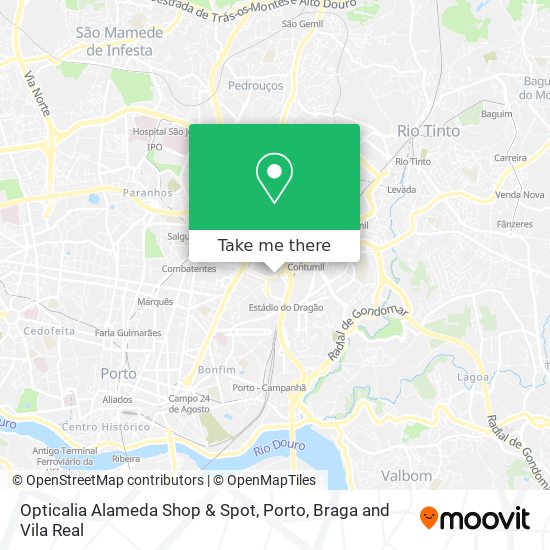 Opticalia Alameda Shop & Spot map