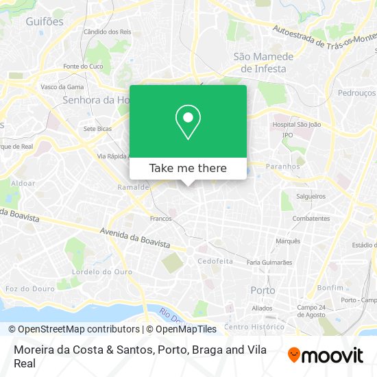 Moreira da Costa & Santos map